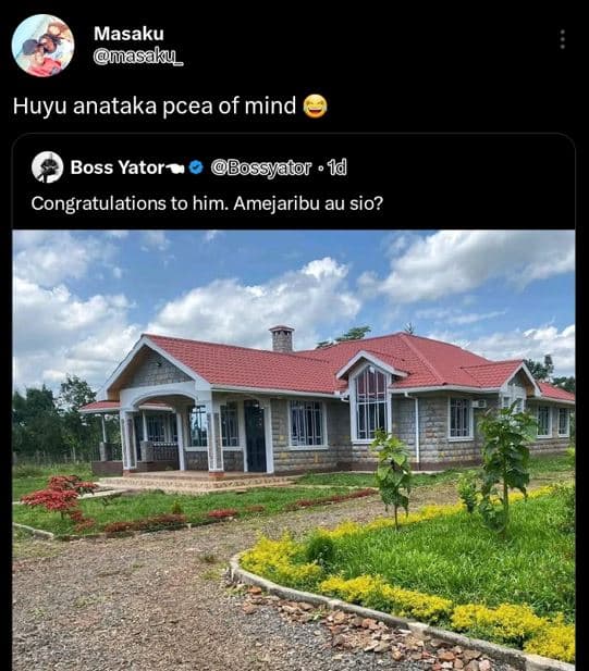 Masaku asaku huyu anataka pcea of mind boss yator bbossyator 1 congratulations t