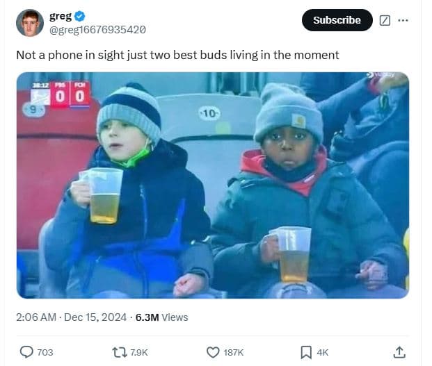 Greg greg16676935420 subscribe not a phone in sight just two best buds living in