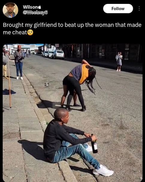 Wilsone eeleeyg follow brought my girlfriend to beat up the woman that made me c