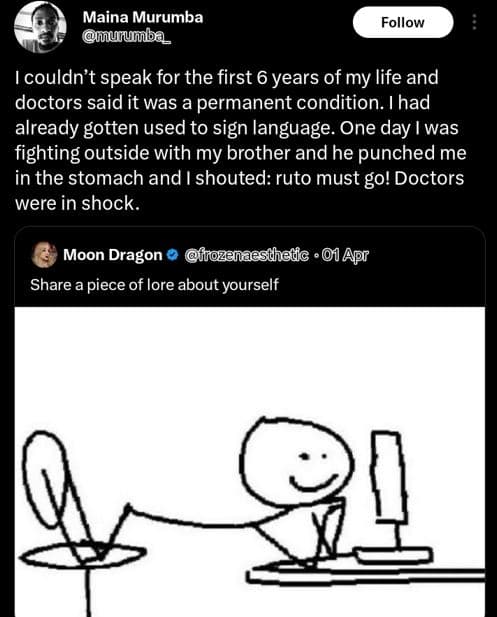 Maina murumba mujuuiba_ follow couldn't speak for the first 6 years of my life a