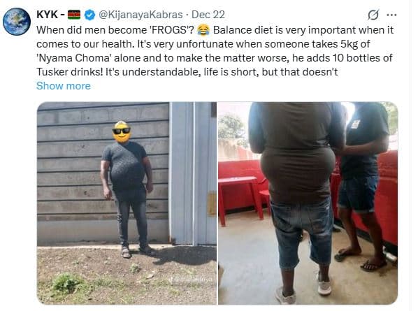 Kyk kijanayakabras dec 22 when did men become 'frogs'? balance diet is very impo