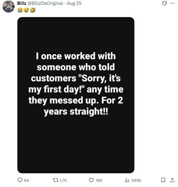 Billz billzdaoriginal aug 25 482 once worked with someone who told customers sor