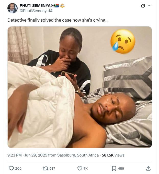 Phuti semenya phutisemenyal4 detective finally solved the case now shes crying 9
