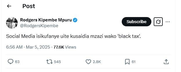 Post rodgers kipembe mpuru rodgerskipembe subscribe social media isikufanye uite