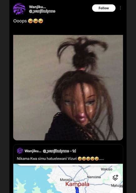 Wanjiku_ wrjkule follow ooops e0 wanjlku , njnie nikama kwa simu hatuelewani viz