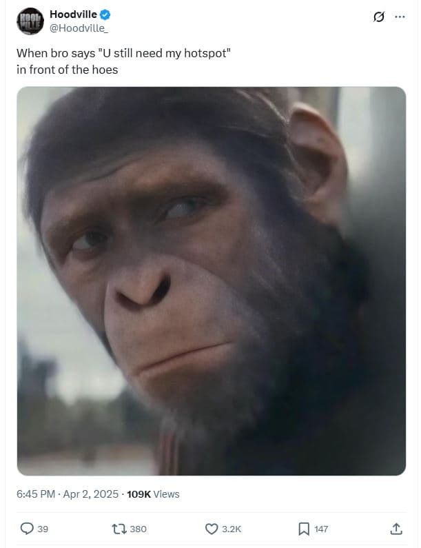 Hoodville hoodville when bro says u still need my hotspot in front of the hoes 6