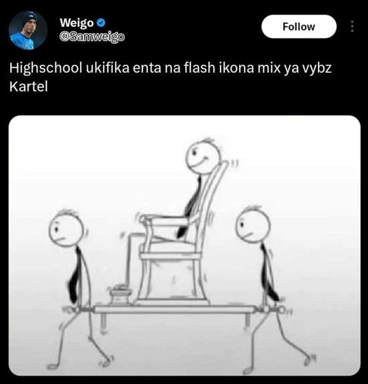 Weigo samwaigo follow highschool ukifika enta na flash ikona mix ya vybz kartel