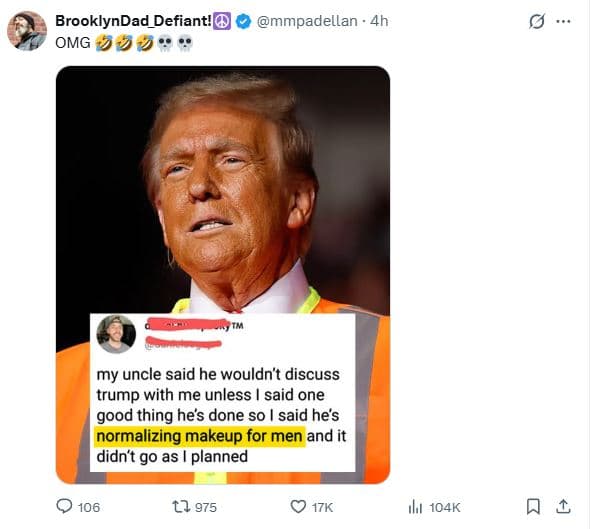 Brooklyndad_defiant! omg 49 mmpadellan 4h my uncle said he wouldn't discuss trum