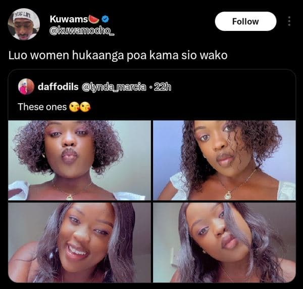 Uolin kuwams kuwamocho_ follow luo women hukaanga poa kama sio wako daffodils nd