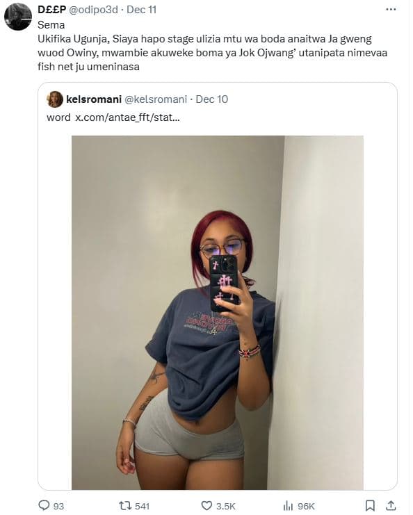 Deep odipo3d dec 11 sema ukifika ugunja siaya hapo stage ulizia mtu wa boda anai