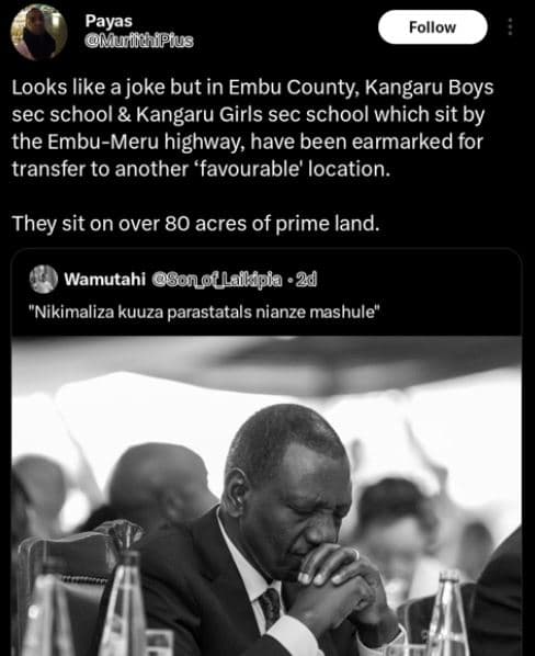 Payas mulldhipfus follow looks like ajoke but in embu county kangaru boys sec sc