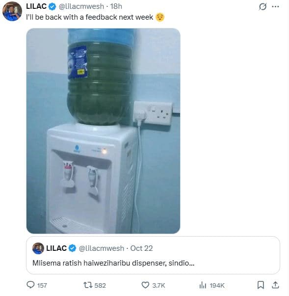 Lilac lilacmwesh 18h fil be back with a feedback next week lilac lilacmwesh . oc