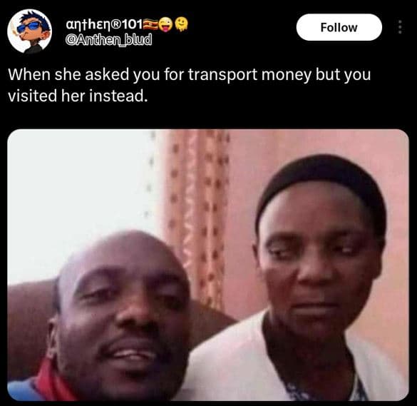 Anthen101 anthen blud follow when she asked you for transport money but you visi