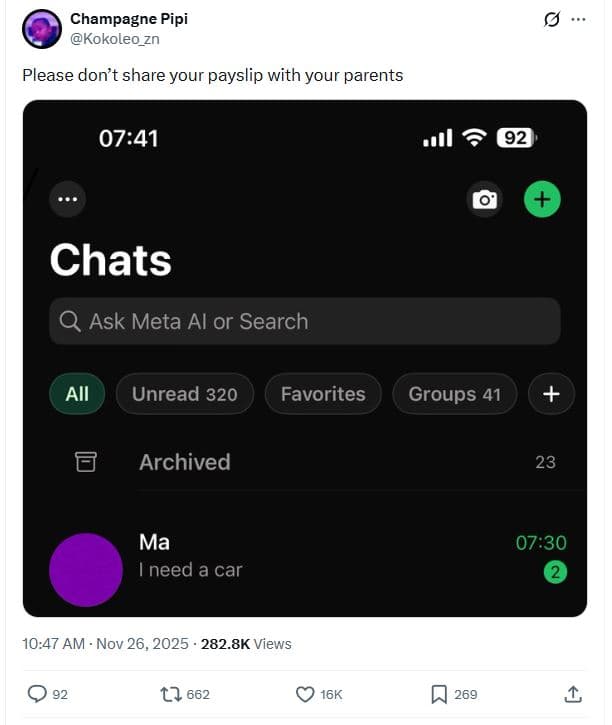 Champagne pipi kokoleo_zn please dont share your payslip with your parents 0741