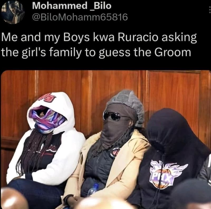Mohammed bilo bilomohamm65816 me and my boys kwa ruracio asking the girl's famil