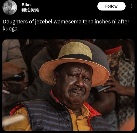 Biko bikkoh follow daughters of jezebel wamesema tena inches ni after kuoga