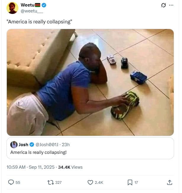 Weetu weetu america is really collapsing josh josho01j 23h america is really col