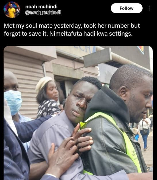 Noah muhindi odhuuhind follow met my soul mate yesterday took her number but for