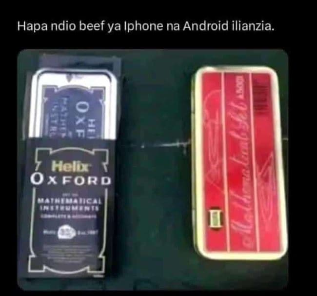 Hapa ndio beef ya iphone na android ilianzia. helu 0 x ford