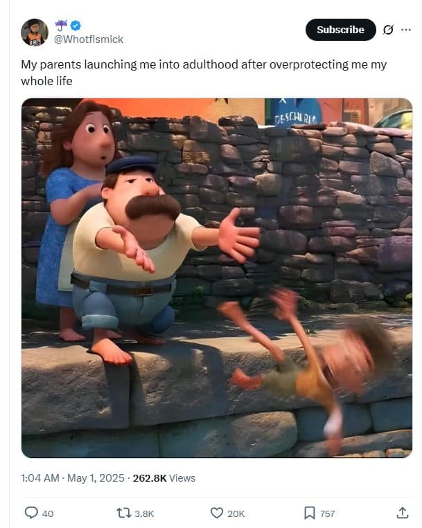 Subscribe whotfismick my parents launching me into adulthood after overprotectin