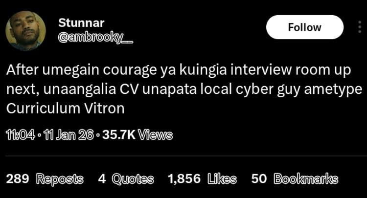 Stunnar mbnooky _ follow after umegain courage ya kuingia interview room up next