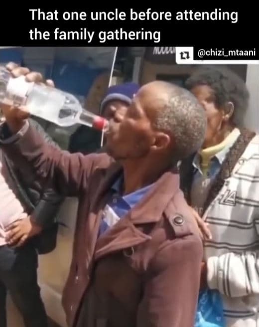 That one uncle before attending the family gathering chizi_mtaani