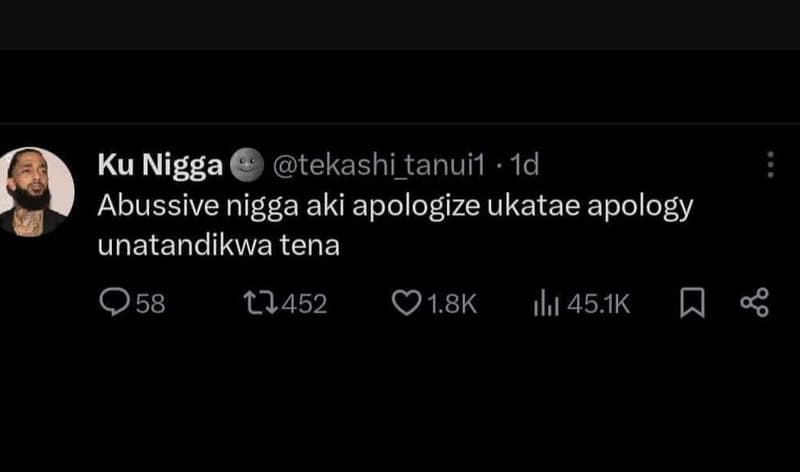Ku nigga tekashi_tanuil 1d abussive nigga aki apologize ukatae apology unatandik