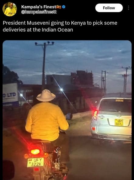 Kampala's finest kanpalasinast follow president museveni going to kenya to pick