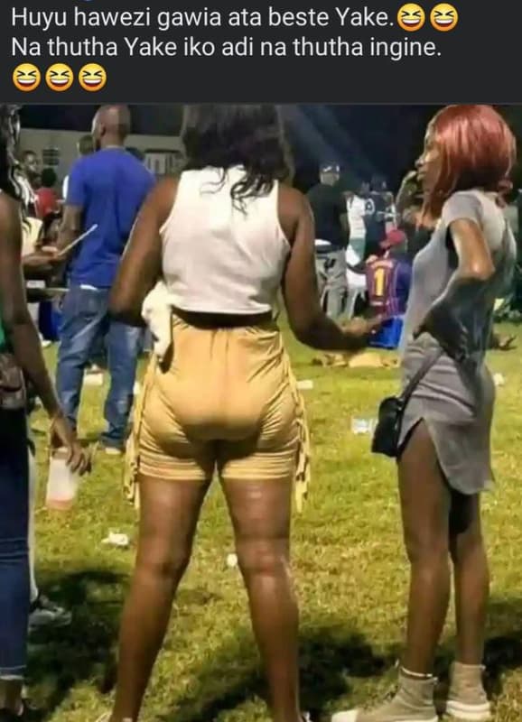 Huyu hawezi gawia ata beste yake na thutha yake iko adi na thutha ingine.