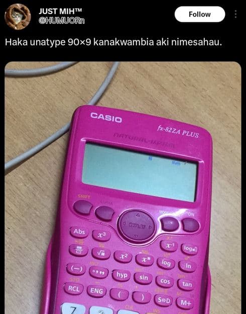 Just mihtm humurn follow haka unatype 9ox9 kanakwambia aki nimesahau. abs rcl en