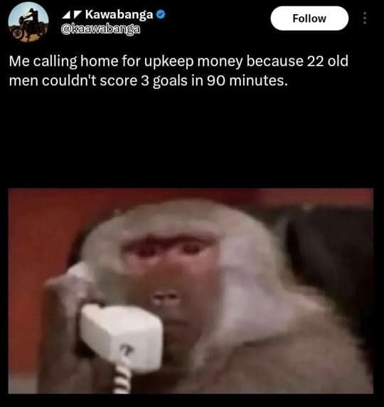 Kawabanga kaawabanga follow me 'calling home for upkeep money because 22 old men