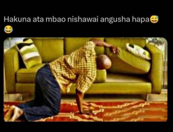 Hakuna ata mbao nishawai angusha hapa