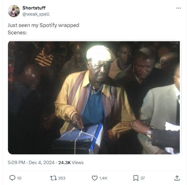 Shortstuff weak_spell just seen my spotify wrapped scenes 5.09 pm dec 4, 24.3k v