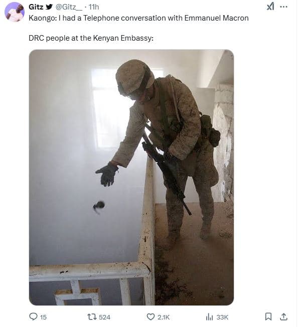 Gitz gitz 11h kaongo i had a telephone conversation with emmanuel macron drc peo