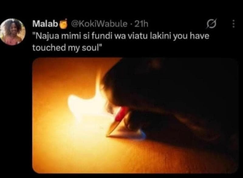 Malab kokiwabule 21h 0 najua mimi si fundi wa viatu lakini you have touched my s