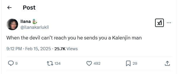 Post ilana ilanakariukii when the devil can't reach you he sends you a kalenjin