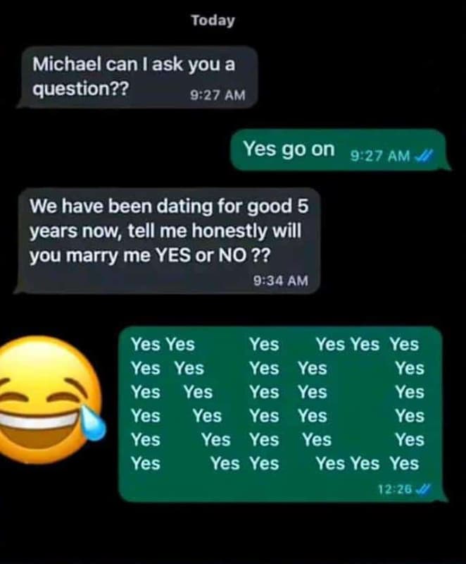 Today michael can l ask you a question?? 927 am yes g0 on 927 am we have been da