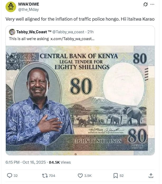 Mwa'dime the_mday very well aligned for the inflation of traffic police hongo. h