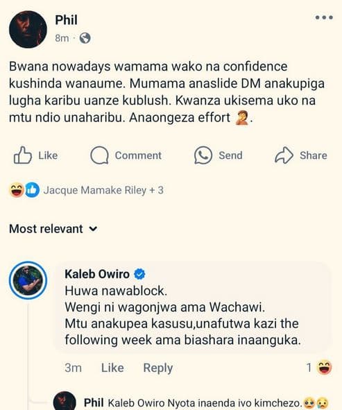 Phil 8m bwana nowadays wamama wako na confidence kushinda wanaume. mumama anasli
