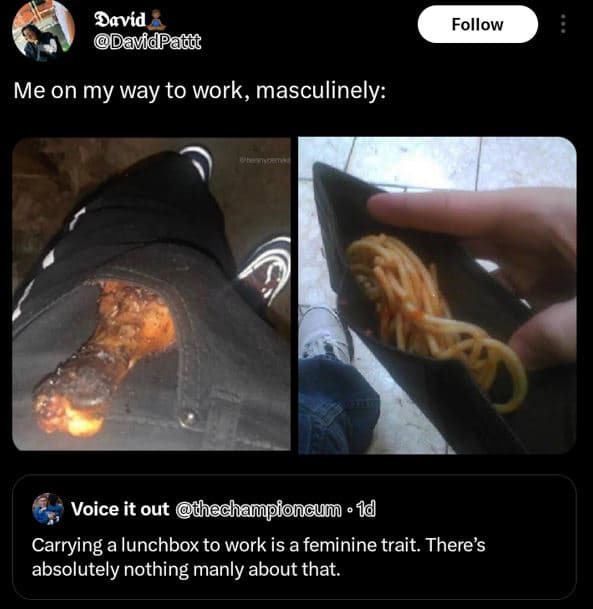 Davíd davidpaã follow me on my way to work, masculinely voice it out thechampion