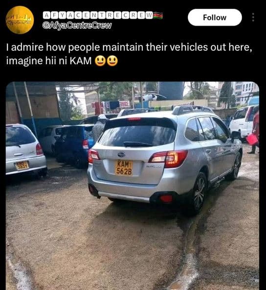 Woooooooooooow afyaceudiegrew follow admire how people maintain their vehicles o