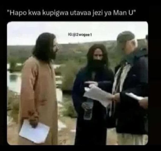 Hapo kwa kupigwa utavaa jezi ya man u 10y02wonce!