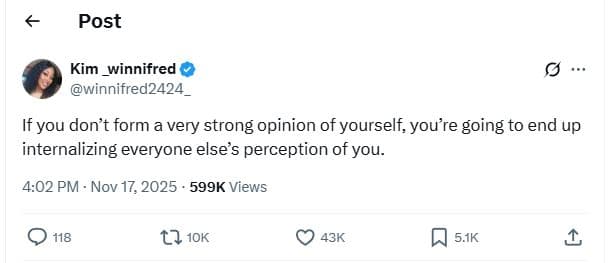 Post kim_winnifred winnifred2424 if you don't form a very strong opinion of your