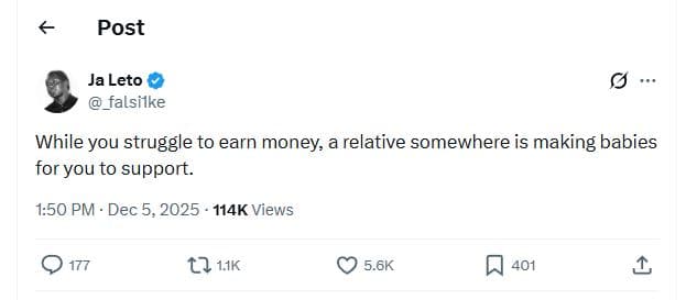 Post ja leto falsilke while you struggle to earn money a relative somewhere is m