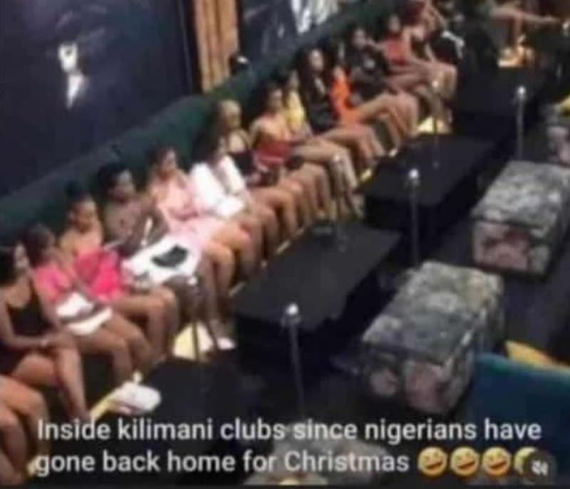 Inside kilimani clubs since nigerians have gone back home for christmas