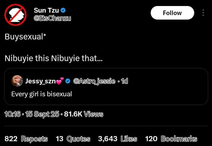 Sun tzu iischanzu follow buysexual nibuyie this nibuyie that. jessy_szn istno_fe