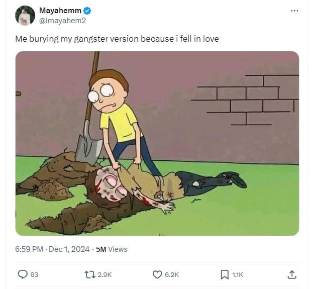 Mayahemm imayahem2 me burying my gangster version because i fell in love 6.59 pm