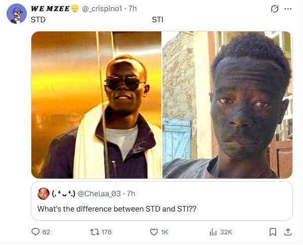 We mzee std crispinol 7h sti ' chelaa_03 what's the difference between std and s