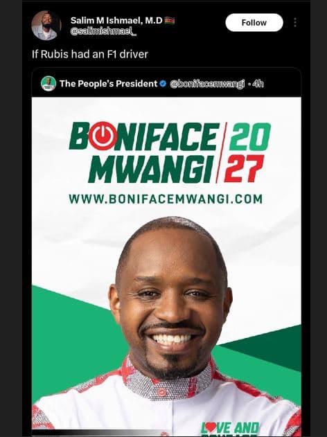 Salim m ishmael, m.d saliuiishael follow if rubis had an fi driver the people's