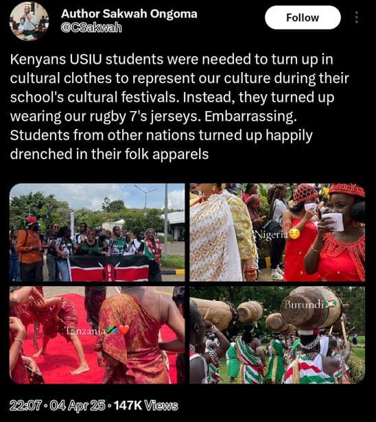 Author sakwah ongoma csakwah follow kenyans usiu students were needed to turn up